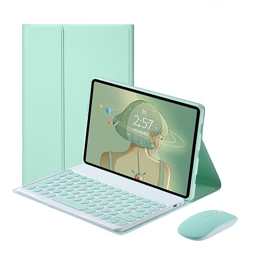 Funda con Teclado para Lenovo Tab M10 de 3.ª generación (TB-328FU/TB-328XU) de 10,1 Pulgadas (2022), Teclado Bluetooth inalámbrico Desmontable con Funda y Soporte para lápiz