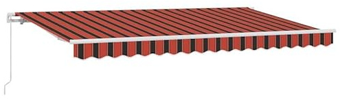 Tenda da sole retrattile, 400 x 200 cm, in poliestere e alluminio, perfetta protezione solare per terrazza e giardino, robusta e resistente alle intemperie