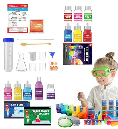 Esperimenti Scientifici Per Bambini: Kit Di Esperimenti Di Laboratorio Educativo, Set Di Apprendimento Di Fisica Chimica, Attività STEM Interattive, Divertente Regalo Di Compleanno Festivo | Pa