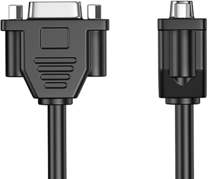 DAWTHTW Hållbarhet VGA 15 stift kvinnlig förlängningskabel 30 cm, Plugs and Play VGA-kabel för sömlös videoöverföring till skärmar kvinna till