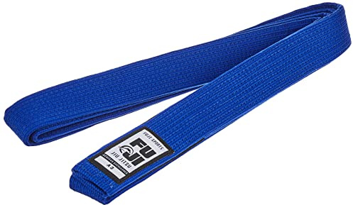 FUJI Premium Pearl Weave BJJ Belt, Jiu Jitsu Blue Belt, A2