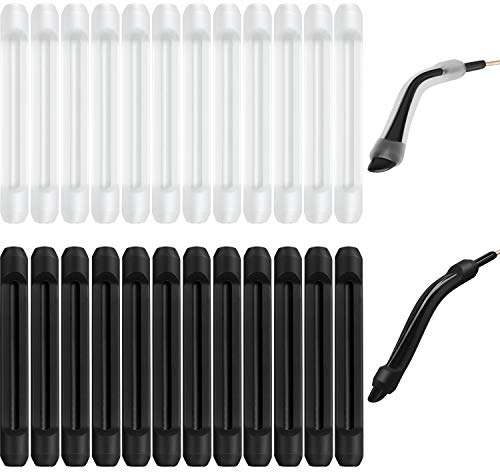 12 Paar Silikon Brillen Ohrpolster Brillenstopper Antirutsch Silikon Brillenbügel Polster für Lesebrillen (Farbe Set 2)