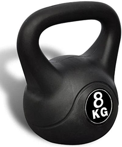 Tidyard Kettlebell Kugelhantel Trainingshantel aus Beton Mit Einer Kunststoffummantelung,Trainingshantel Fitness-Kugelhantel Gewicht 6KG/8KG/10KG/12KG/16KG/20KG,Diverse Größen
