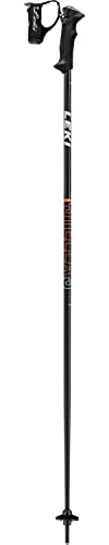 Leki Stella S Schwarz - Damen Skistock aus leichtem und robustem Aluminium, Größe 110 cm, Schwarz, Koralle und Weiß