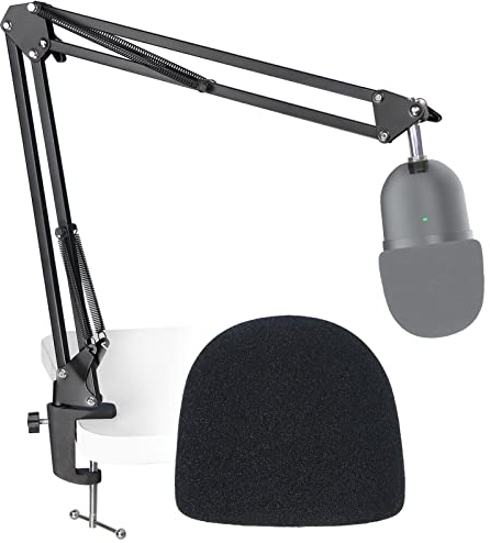 Seiren Mini bras de micro avec filtre anti-pop, bras de suspension réglable avec filtre anti-pop pour micro USB Razer Seiren SUNMON