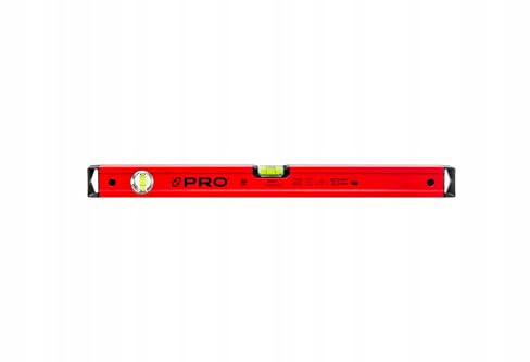 PRO600 Niveau À Bulle 60cm avec Profil Ergonomique - ERS+ (Easy Reading System) - Précision de 0,5 mm/m - Niveau a Bulle précis avec embouts Antichocs - Couleur Rouge