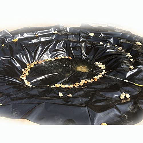 ZYFA Teichfolien HDPE für Fischteich, UV- und witterungsbeständig, Schwimmteich Folie Gartenteich Teichplane schwarz,für Teichbau, Garten- und Teichzubehör (0.2 mm oder 0.5mm Stärken)