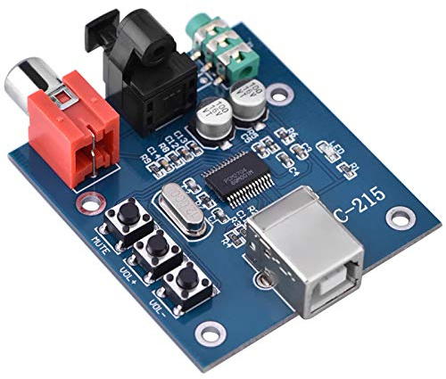 Decoder Board - PCM2704 USB DAC zu S/PDIF HiFi Soundkarte Decoder Board 3,5 mm Analogausgang F/PC Externe Soundkarte USB-betriebener Stromausgang
