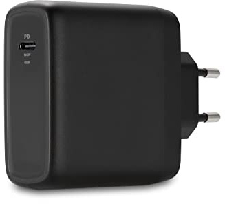 Kensington Cargador USB-C 100W USB-C GAN, Fuente de Alimentación Rápida Portátil con Cable de 2m, Compatible con MacBooks, iPads, Surface Devices y más (K33821EU)