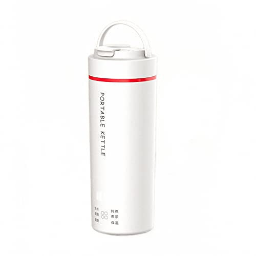 MAOTN Bollitore elettrico per caffè da viaggio portatile, ufficio in acciaio inossidabile piccola tazza acqua calda con isolamento termico/ tazza stufato elettrico per porridge,stew,500ML