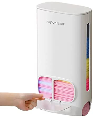 ZNULA JSY Support de Sac en Plastique Porte-Sac Poubelle Distributeur de Sac Poubelle Mural Auto-adhésif Sac en Plastique boîte de Rangement for Cuisine Support de Sac en Plastique