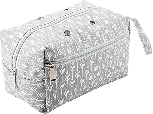 JEOZBM Stricktasche, Häkel-Aufbewahrungstasche, Garn-Aufbewahrungstasche, DIY-Bastel-Organizer Zur Aufbewahrung Von Wollknäueln, Häkelnadeln, Stricknadeln(Square Size S-Weiß)