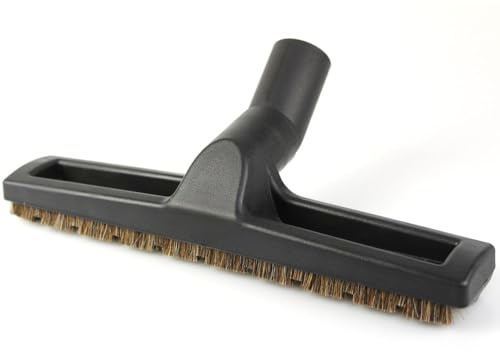 Premium Bocchetta per Pavimenti duri Adatta a Tutti Gli aspirapolvere con Attacco da 32 mm | con spazzole in crine Delicato e Giunto Girevole | Diametro: 32 mm | Accessori