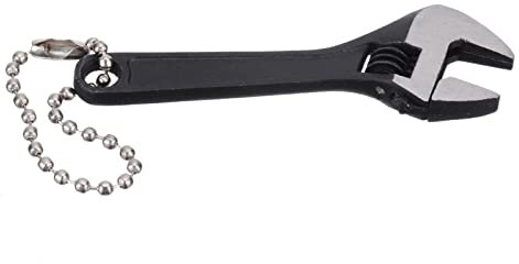 2.5 Inch Mini Metal Adjustable Wrench Hand Tool 0-10mm Jaw Spanner Carbon Steel Hand Tool Non-Slip Handle Portable Jaw Wrench Nut Wrench Tool Jaw Capacity 0-10mm Portable Hand Manual Repair Tool