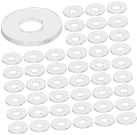 FUNOMOCYA 500 Stück Vinyl-unterlegscheiben Runde Flach Dichtungsscheibe Für Schrauben Ersatz Für Duschgriff Zubehör Heimwerker Geeignet