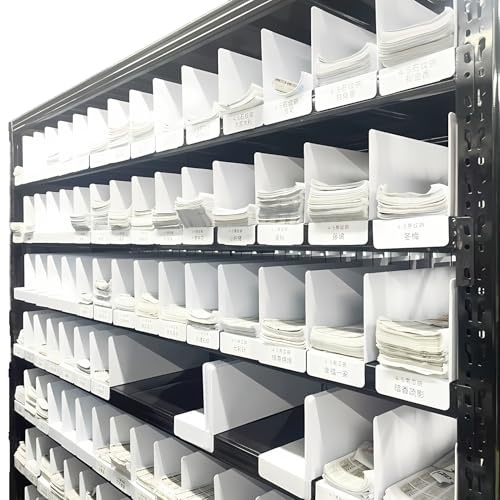 8Gnituhs 20 Pcs 39 * 15CM 1MM PVC Shelf Dividers for Closets Wood Shelf Separators Clothes Organizer and Bedroom Storage and Organization Organization Separator Shelf Laber