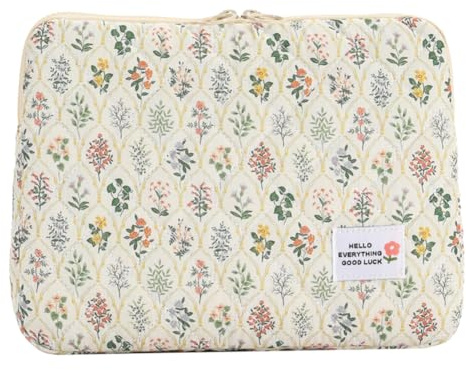 Starnearby Housse pour Ordinateur Portable 13-14 Pouces, Protection Ordinateur à Imprimé Floral, Pochette Ordinateur Compatible avec MacBook Air 13 Pouces, Macbook Pro 13 14 Pouces, Neo 13 Pouces