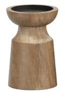 KFHJSNN Kandelaber Retro-Kerzenhalter aus massivem Holz, Küchenzubehör, praktischer, glatter Kerzenständer für die Inneneinrichtung Prosperous