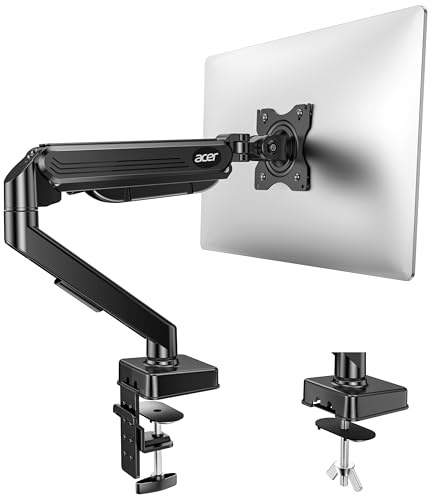 Acer Single Monitor Arm Desk Mount for 17-34 Inch Screen, Gas Spring Arm