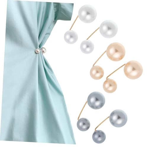 VANZACK Lot de 6 Broches Épingles de Sûreté en Artificielle pour Femmes et Filles, Décoration de Vêtements, Alliage Solide, pour Banquet et Party Couleur Aléatoire Plusieurs styles