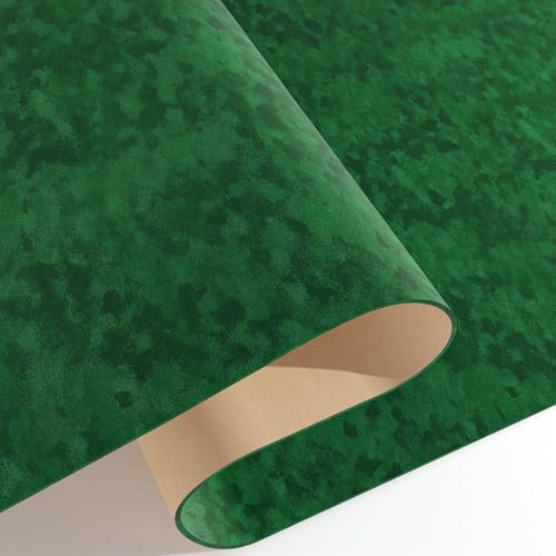 Decotalk Papier Adhesif pour Meuble Vert Foncé Vintage 40X300cm Papier Collant pour Meuble Vert Revetement Mural Chambre Épaissir Rouleau Adhésif Decoratif Bote À Bijoux Placard Tiroir Bibliothèque