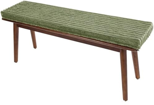 Generisch 5cm Dickes Bankauflage Bankpolster, rutschfest Bankkissen Sitzkissen Bank Indoor, Waschbare Sitzpolster Sitzauflage Bank Bodenkissen Für Esszimmer Küche Gardenbank,Grün,90x40x5cm