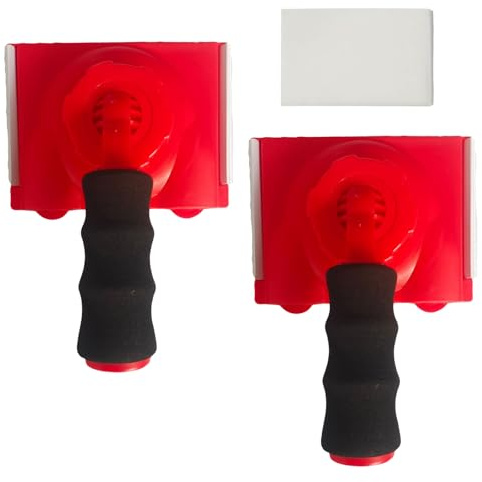 2 Stück Farbkantenstreicher, Kantenstreicher mit Griff, Enthält 2 Ersatz Farbpads, Multifunktionales Farbkanten Abschneidewerkzeug, Geeignet zum Abrunden von Kanten an Wänden und Decken