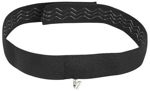 STOBAZA Support Nasal en Polyester et Métal pour Lunettes Après Septoplastie, Bandeau Protecteur Noir pour Récupération Post-opératoire avec Maintien Sécurisé et Design Élégant