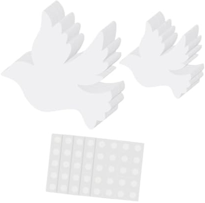 Ysyqkn 50 Piezas de Recortes de Palomas de Cartulina para Decoración de Tablones de Anuncios, Marco Resistente para, Fiestas, Hogar Y Oficina, 100 Uds.