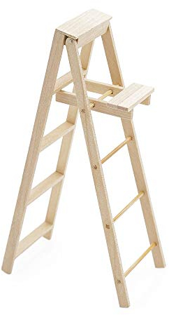 Odoria 1/12 Miniatur Leiter Puppenhaus Möbel Zubehör