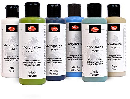 Viva Decor Acrylfarben Ocean Dreams Set 6x82ml für zahlreiche Oberflächen
