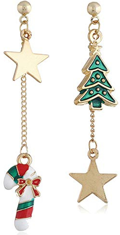 AMOYER Arbre De Noël Tassel Boucles d'oreilles Creative Noël Boucles d'oreilles 1 Paires Femmes De Charme Boucles d'oreilles Longues Noël