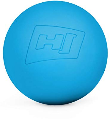 Hop-Sport Massageball für Hand, Fuß, Rücken - Faszienball für die gezielte Triggerpunkt-Massage aus Silikon – 63 mm Durchmesser HS-S063MB (Türkis)
