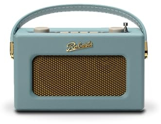 Roberts Revival Uno BT Dab+/FM/Bluetooth Grön bärbar radioväckarklocka, himmelsblå