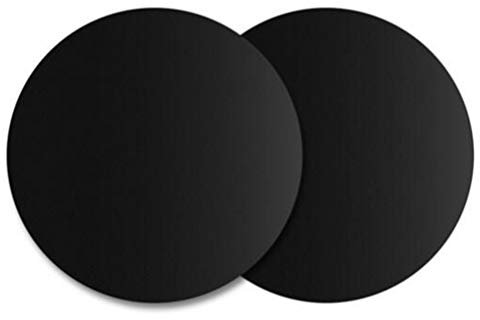 DOITOOL Tapis De Barbecue Rond Et Circulaire Antiadhésif Réutilisable pour Le Camping Intérieure Le Barbecue Ignifuge Noir 1 Pièce