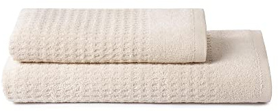 SWEET HOME - Asciugamani Bagno Viso e Bidet in Spugna di Puro Cotone 100% Certificato OEKO-TEX Zero Twist, Set con Asciugamano Bagno 50x100 e 40x50 Morbido e Assorbente anche come Asciugamano Palestra