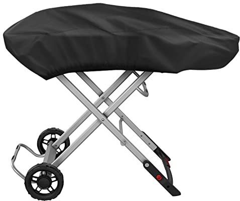 tonhui Grillabdeckung für Weber Traveler Tragbarer Gasgrill 9010001, Outdoor, strapazierfähig, wasserdicht, Oxford-Gewebe, witterungsbeständig