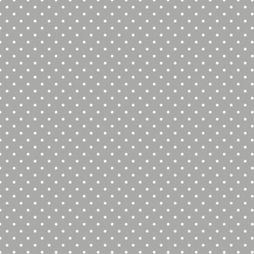 Daisy 3-Ply Spring Flowers Tissue Paper Napkins Serviettes for Decoupage Lunch 33cm x 33cm - Pack of 20 (White Dots on Grey)