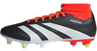 adidas Predator 24 League Soft Ground Boots, Textile Upper, Black