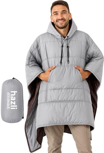 hazli Warm Camping Blanket - Stadium Blanket, Wearable Sleeping Bag Adult, Stadium Sack, Stadium Blankets for Cold Weather, Outdoor Sports Mom Essentials, Stadium Sak, Outdoor Blanket for Sports