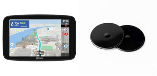 TomTom Camper Navi GO Camper Max 2. Generation & Klebe-Befestigungsplatten fürs Armaturenbrett für ausgewählte 5, 6 und 7 Modelle (Siehe Kompatibilitätsliste unten)