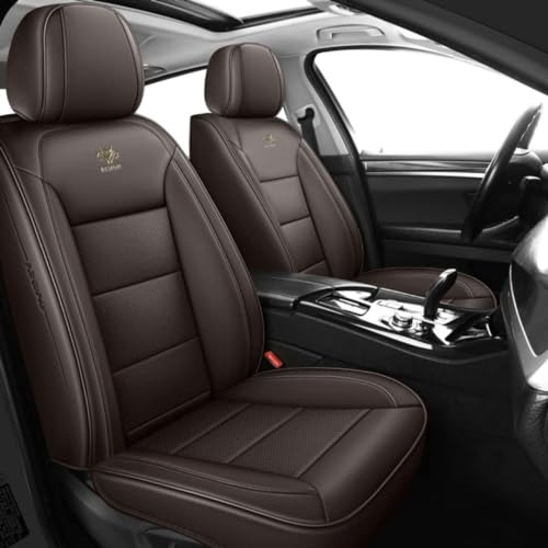 ORAWLE Sitzbezüge Auto Autositzbezüge Universal Set für VW Passat B5 B6 B7 B8 Golf 4 Golf 5 Golf 6 Golf 7 Tiguan Polo Touareg Jetta Bora Variant Touareg Auto Zubehör: braun