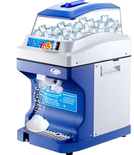 STMKB Ice Crusher, 200 KG/H Electric Ice Shaver Smoothie Blender, Hat Auch Eine Umkehrfunktion, Kann Feine, Leichte Schneeflocken Mit Verschiedenen Texturen Erzeugen, Leicht Zu Reinigen
