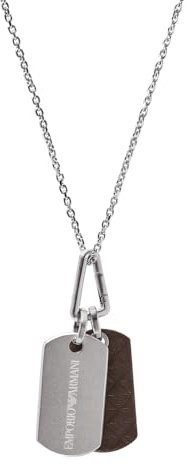 Emporio Armani Pendentif en Acier Inoxydable Argenté Pour Homme EGS3133040, Taille Unique, Pas de Pierre Précieuse