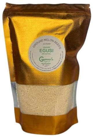 GWFs Egusi Ground Melon Seeds 1lb – Premium African Food for Ground Melon Soup – Egusi Ground for Cooking – Melon Seeds for Eating – Authentic Taste – Ideal for Traditional African Dishes