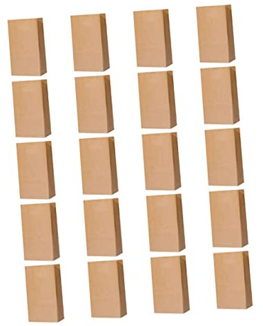 Sachets en Papier pour Toast en Kraft Marron, 20 Pièces