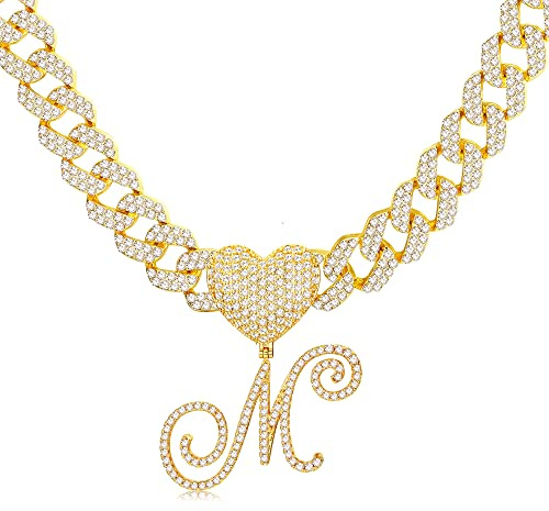 BodyBonita Halskette Damen, Kette mit Buchstabe, 14K Vergoldete Initialen Kette, Wasserfester Schmuck Gold Kette Damen Hypoallergene Anfangsbuchstaben Goldkette Damen