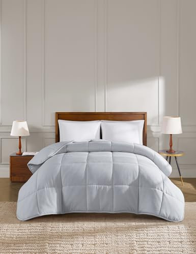 YnM Gewichtete Decke, 9 kg, schwere, übergroße gewichtete Decke, warm und flauschig (Neutralgrau, 9 kg, 228,6 cm L x 168 B)