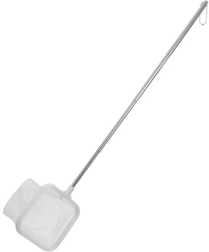 GRIRIW Retractable Fishing Net with Telescopic Pole for Aquarium and Outdoor Use Lightweight and Design for Freshwater and Fishing
