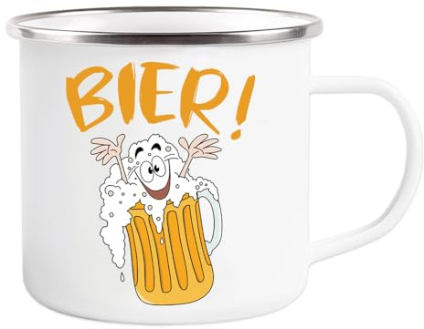 Bier Emaille Tasse, Biergeschenke für Männer, Lustige Geburtstagsgeschenk, Geschenkideen für Frauen, Biergeschenke für Geburtstag
